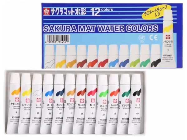 สีน้ำ SAKURA 12 สี 5 ML. #EMW-12